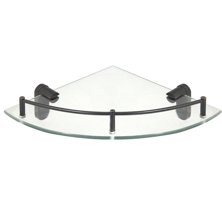 Latitude Run® Azah Corner Glass Wall Shelf & Reviews Wayfair